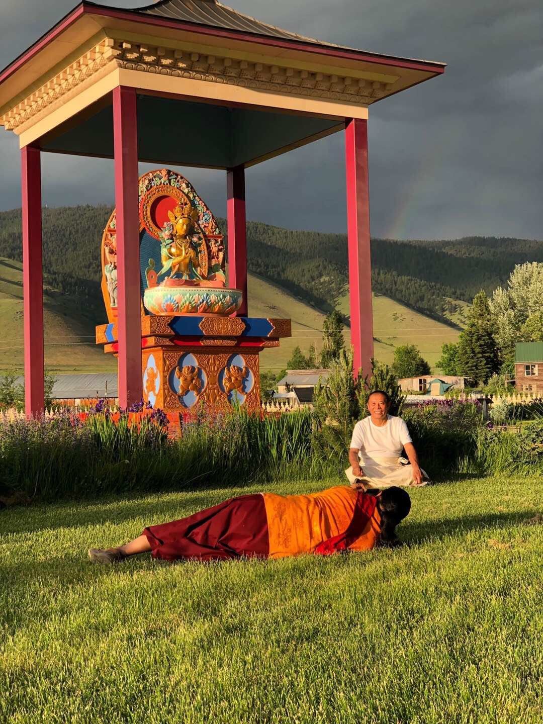 Khenchen Lama with Sangngag Tulku Rinpoche